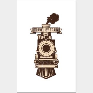 Train locomotive Posters and Art